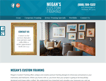 Tablet Screenshot of megansframing.com